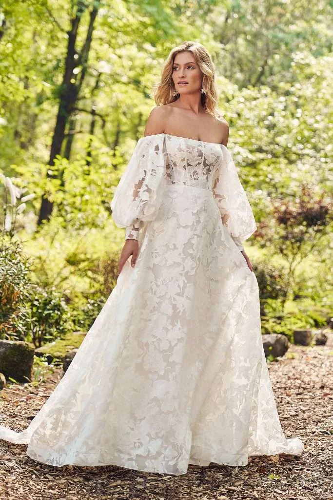 Lillian West 66333 wedding dress – front view | Mon Amie Bridal Salon