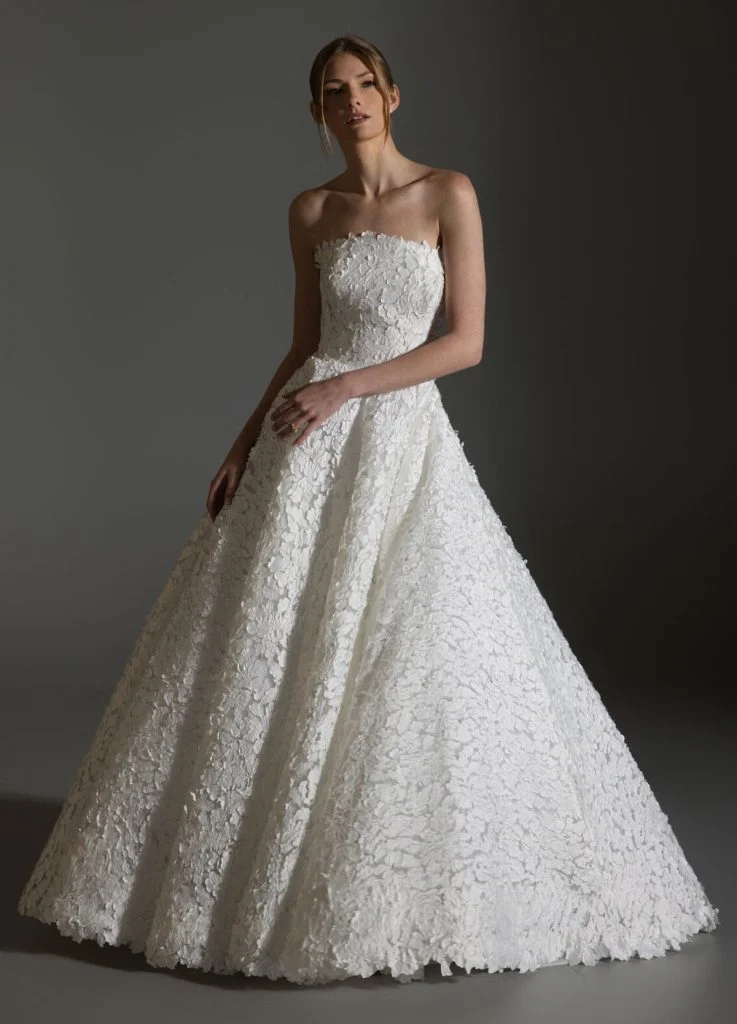 Lazaro Avery wedding dress – detail view | Mon Amie Bridal Salon